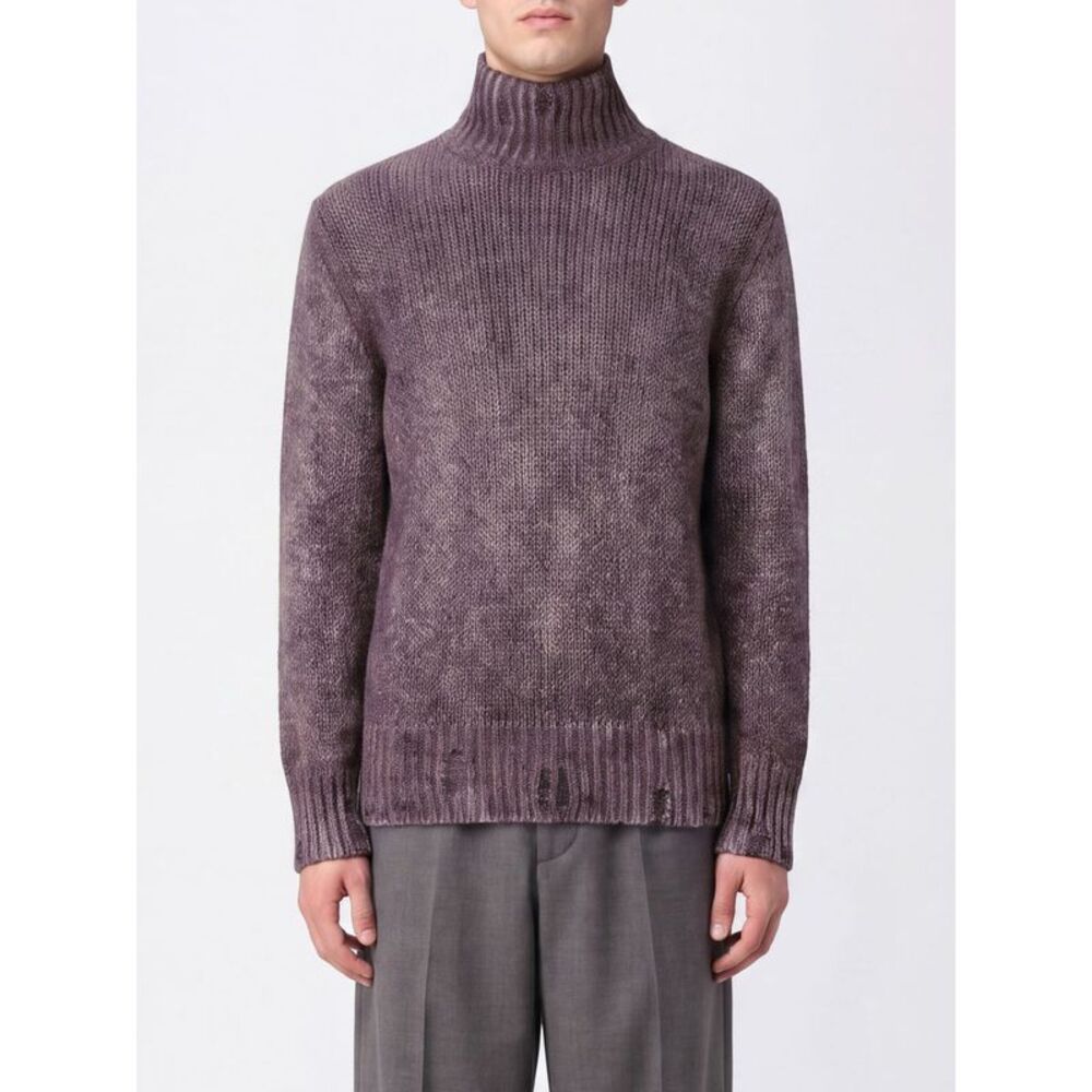 Avant Toi Men Avant Toi Abstract Pattern Cashmere And Silk Turtleneck Jumper